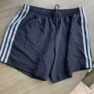 Adidas soccer shorts.   Size small